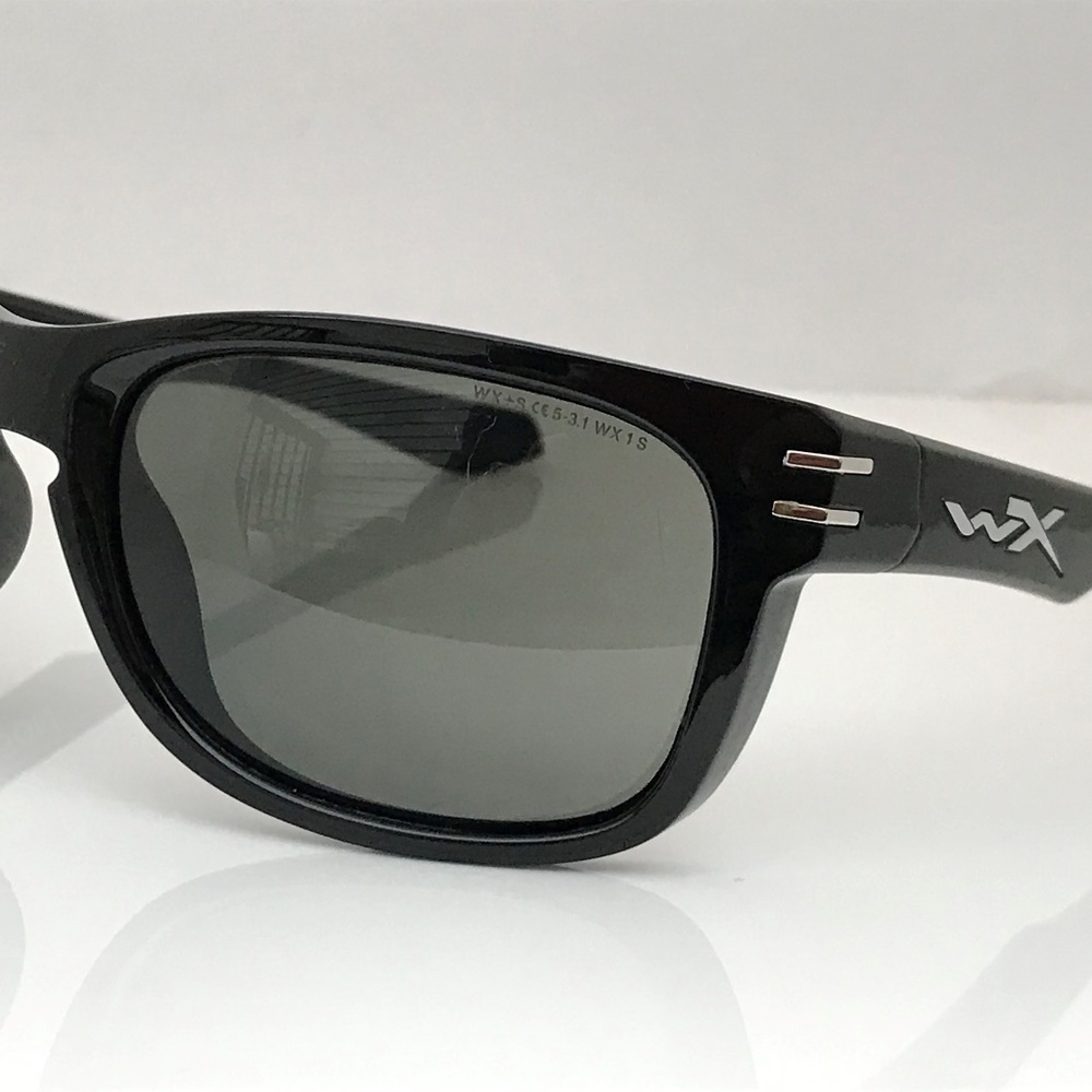 Wiley X Hudson Men Sunglasses Black Sport Eye Wear - Picture 1 of 8